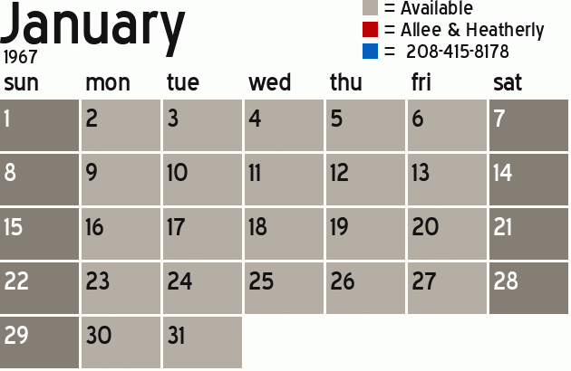 Missionary Dinner Calendar