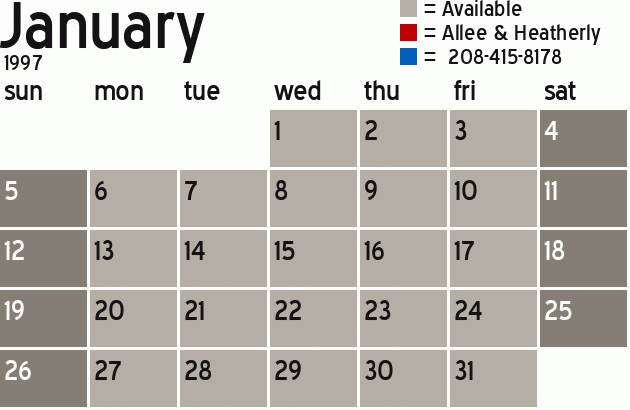 Missionary Dinner Calendar