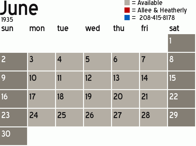 Missionary Dinner Calendar