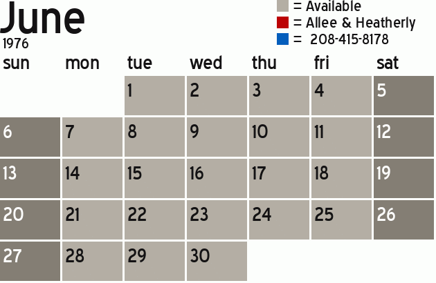 Missionary Dinner Calendar