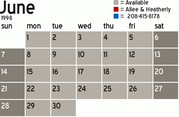 Missionary Dinner Calendar