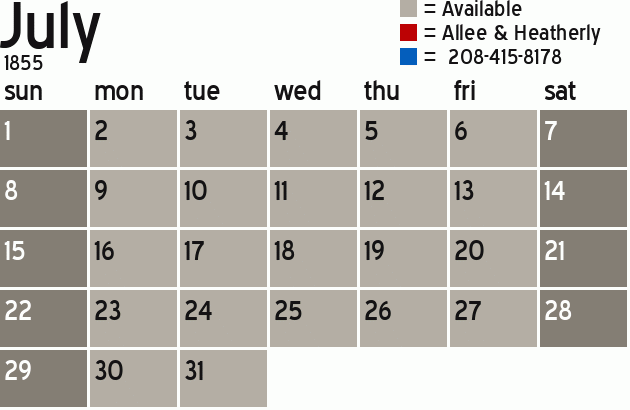 Missionary Dinner Calendar