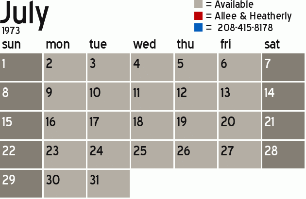 Missionary Dinner Calendar