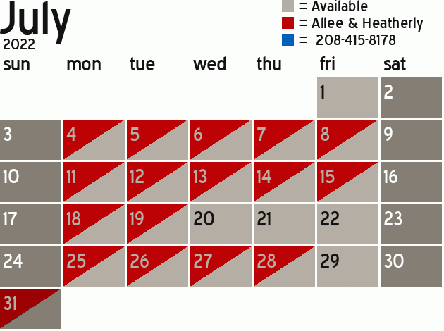 Missionary Dinner Calendar