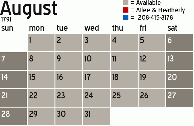 Missionary Dinner Calendar