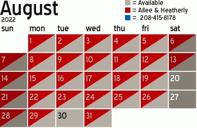 Missionary Dinner Calendar
