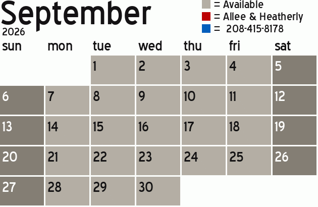 Missionary Dinner Calendar
